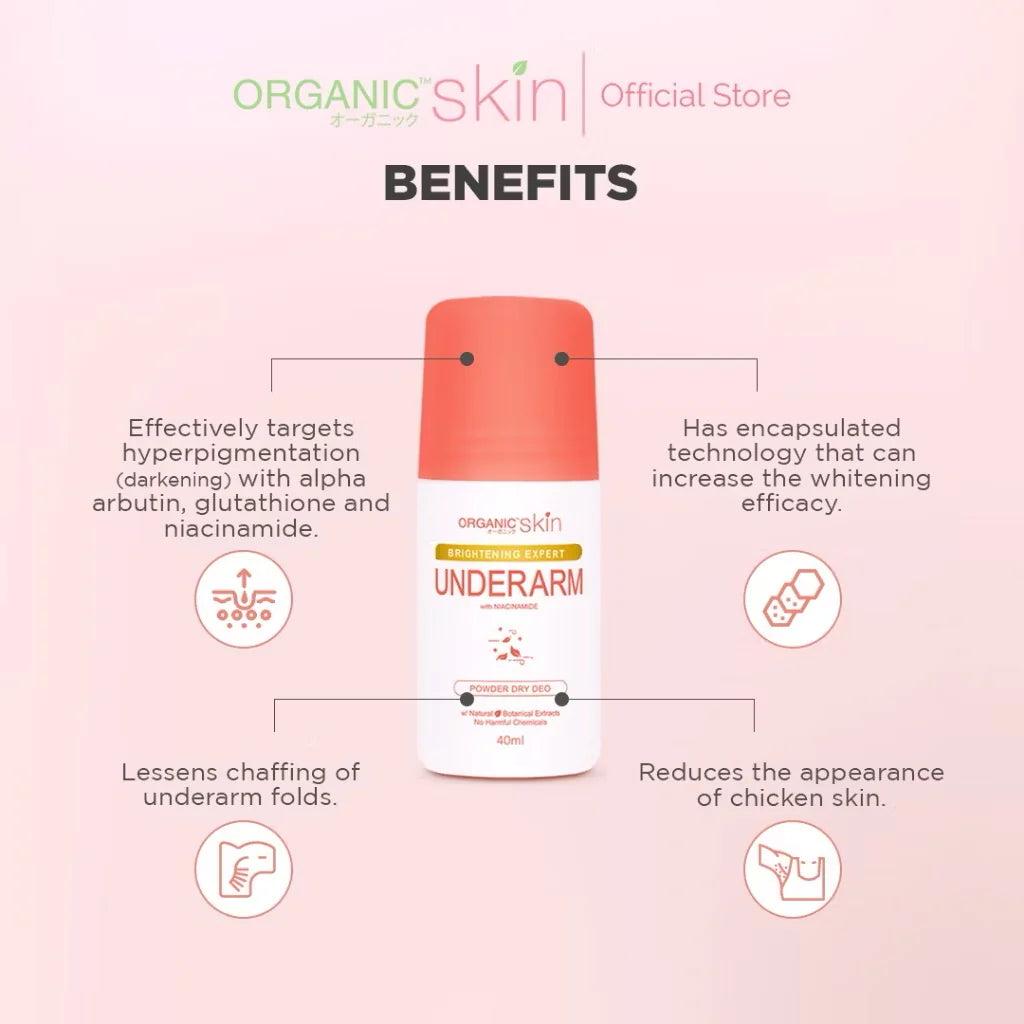 Organic Skin Brightening Expert Roll Underarm with Niacinamide