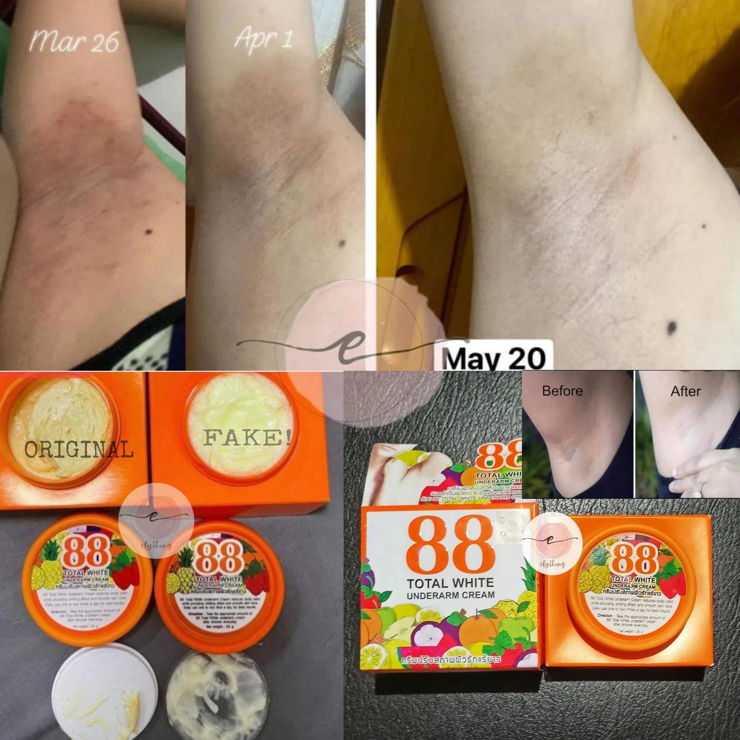 88 Total white underarm cream