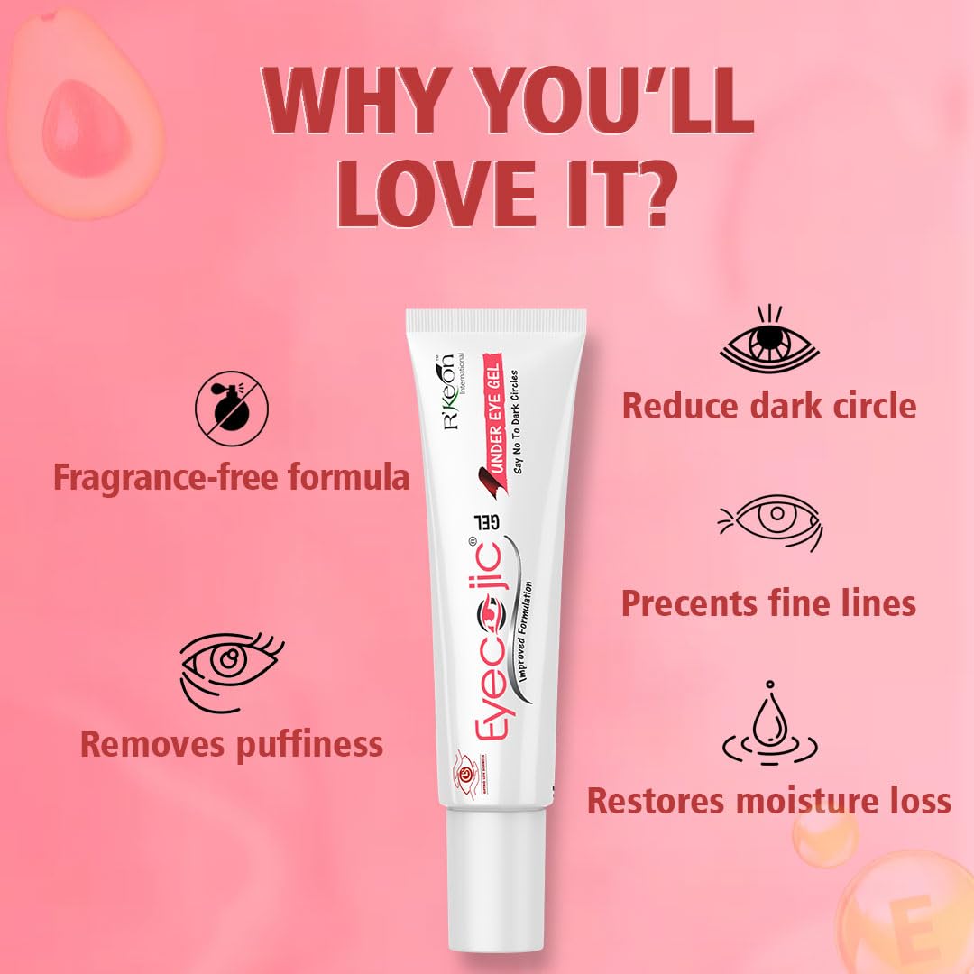 Eyecojic- Dark Circles Remover Gel | Under Eye Gel for Dark Circles | Enriched with Vitamin E- 15g