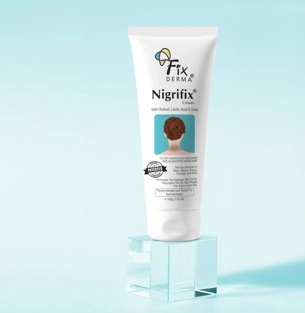 Nigrifix Cream - Reduces Dark Elbows, Knees, Underarms, & Neck | 10% Lactic Acid + 0.1% Retinol