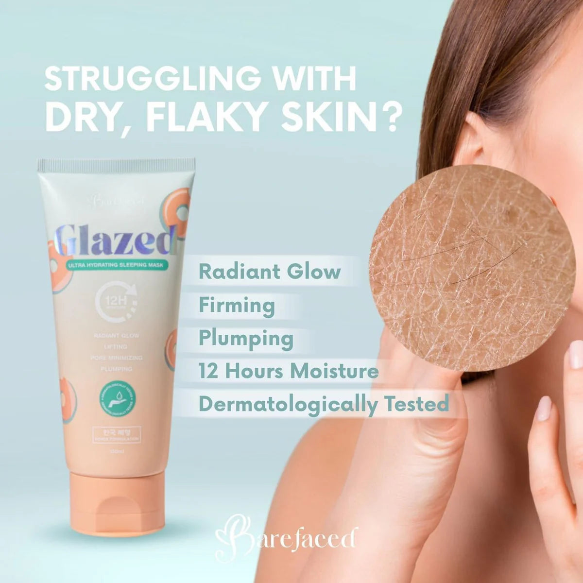 BARE FACED GLAZED SLEEPING MASK