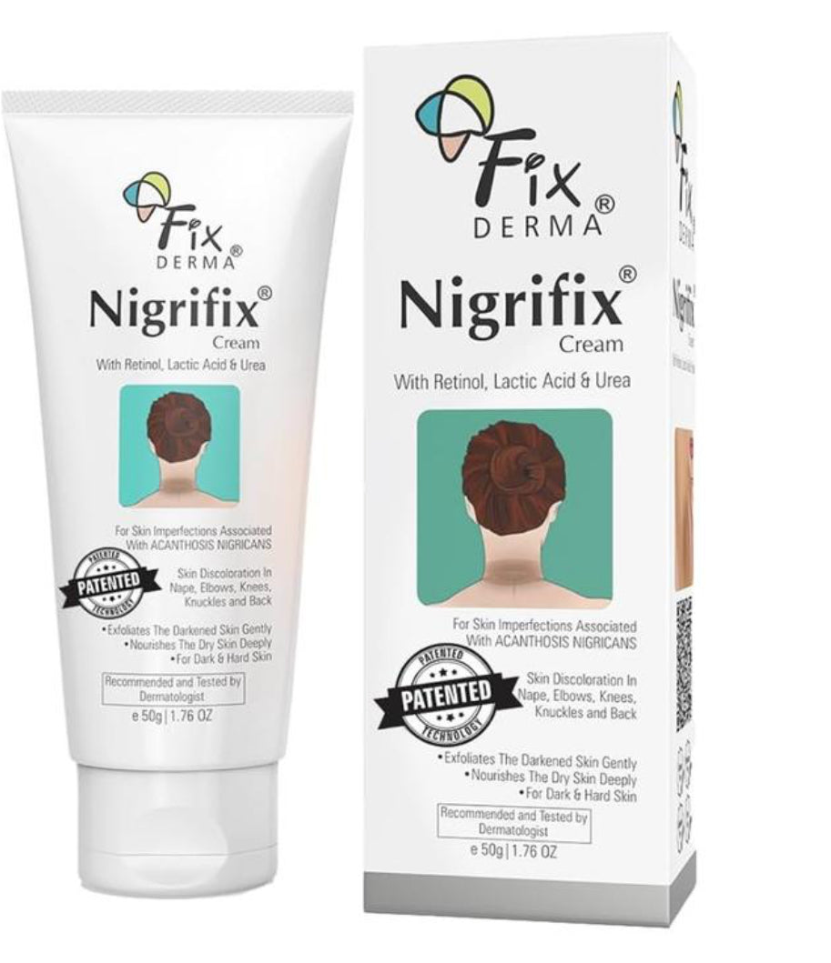 Nigrifix Cream - Reduces Dark Elbows, Knees, Underarms, & Neck | 10% Lactic Acid + 0.1% Retinol