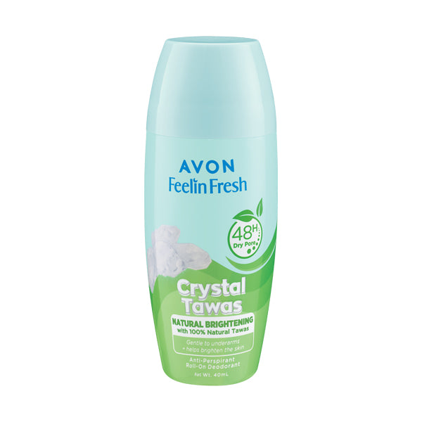 AVON Feelin Fresh Crystal Tawas Anti Perspirant Roll-On Deodorant