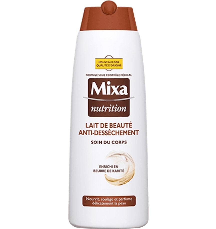 MIXA LAIT DE BEAUTÉ ANTI-DÉSSÈCHEMENT SOIN DU CORPS BEURRE DE KARITÉ 250ML